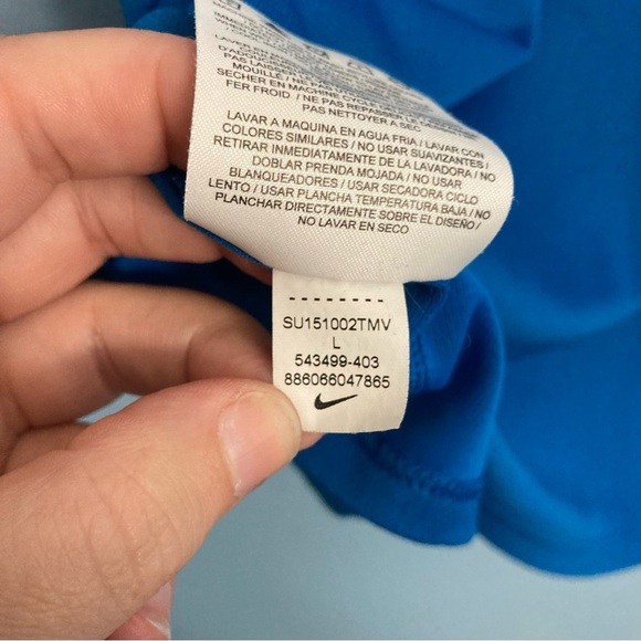 Nike Dri-Fit Running Tee - Blue - Large - Picture 8 of 9